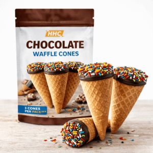 HHC Chocolate Waffle Cones